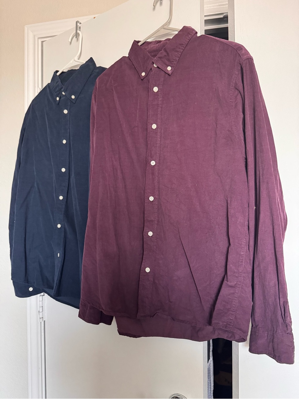 Slate & Stone Men’s Cord Shirt Bundle – 2 Shirts – Size Medium